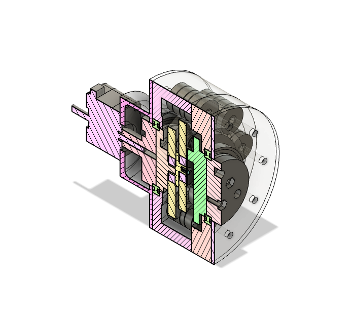 Cycloidal Drive Section View